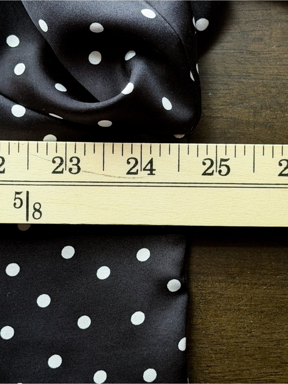 LOFT Black & White Polka Dot Ruffle Neck Blouse XXL Business Office Satin EUC - Picture 6 of 8